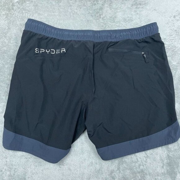 Spyder Mens XL Black Swim Shorts Lightweight Polyester Blend a0835 - Picture 5 of 6